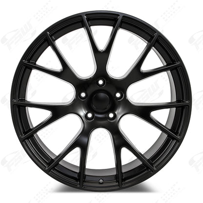 Hellcat Style - F047 24x1 Satin Black wheel