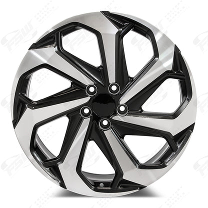 LX Sport Style - F066 2x8 Machined Face/Black Outline wheel