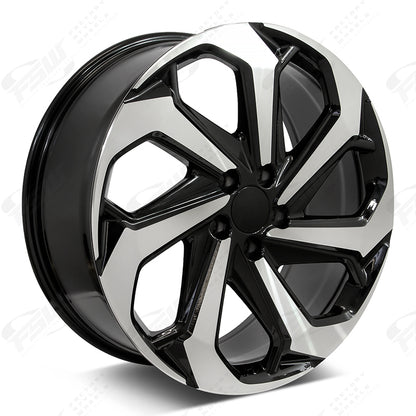 LX Sport Style - F066 17x7.5 Machined Face/Black Outline wheel