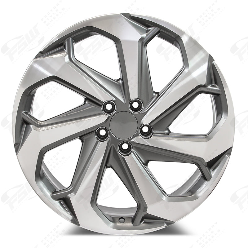 LX Sport Style - F067 2x8 Machined Face/Gunmetal Outline wheel