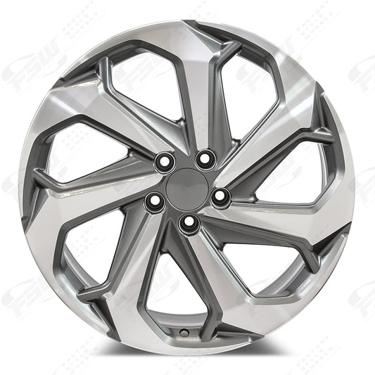 LX Sport Style - F067 2x8 Machined Face/Gunmetal Outline wheel