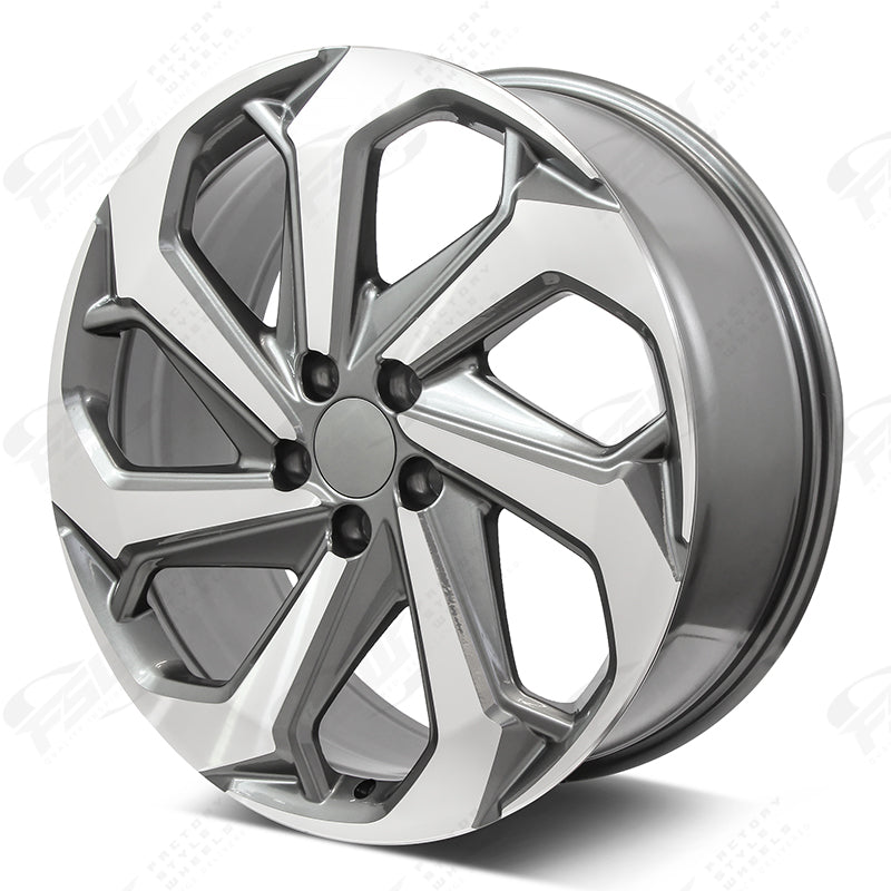 LX Sport Style - F067 2x8 Machined Face/Gunmetal Outline wheel