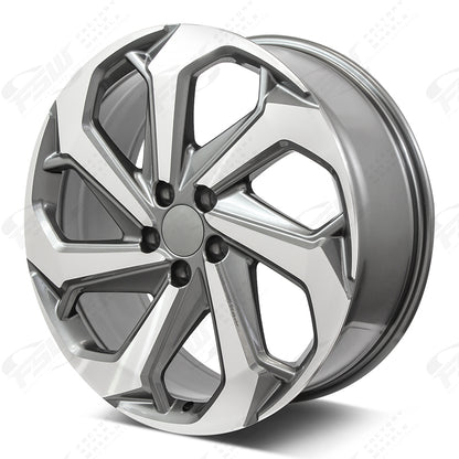 LX Sport Style - F067 2x8 Machined Face/Gunmetal Outline wheel