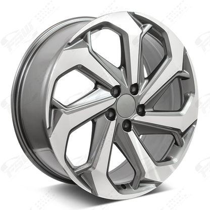LX Sport Style - F067 2x8 Machined Face/Gunmetal Outline wheel