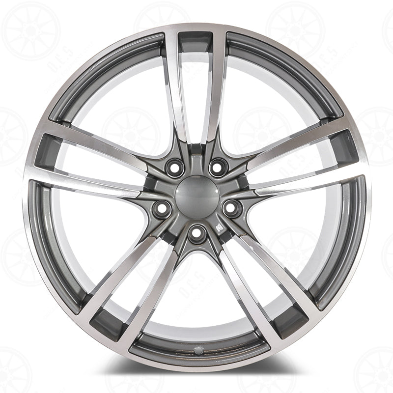 Panamera Style - RP17 22x1 Machined Face/Gunmetal Outline wheel