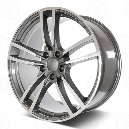 Panamera Style - RP17 2x11 Machined Face/Gunmetal Outline wheel