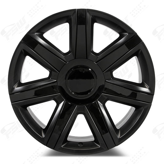 Platinum Style - F001 22x9 Satin Black Gloss Black Inserts wheel