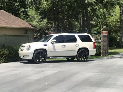 Platinum Style - F001 22x9 Satin Black Gloss Black Inserts wheel