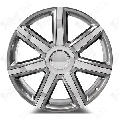 Platinum Style - F002 22x9 Hyper Black Chrome Inserts wheel