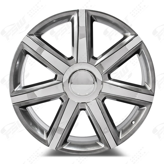 Platinum Style - F002 22x9 Hyper Black Chrome Inserts wheel