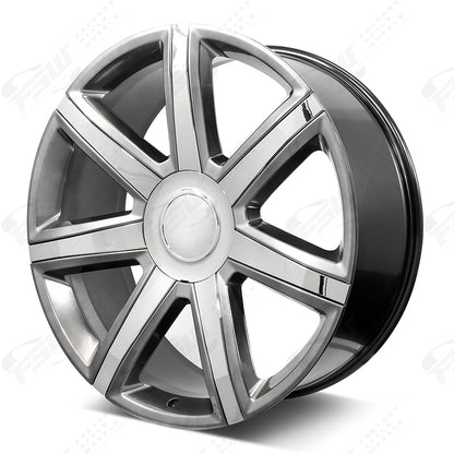 Platinum Style - F002 22x9 Hyper Black Chrome Inserts wheel