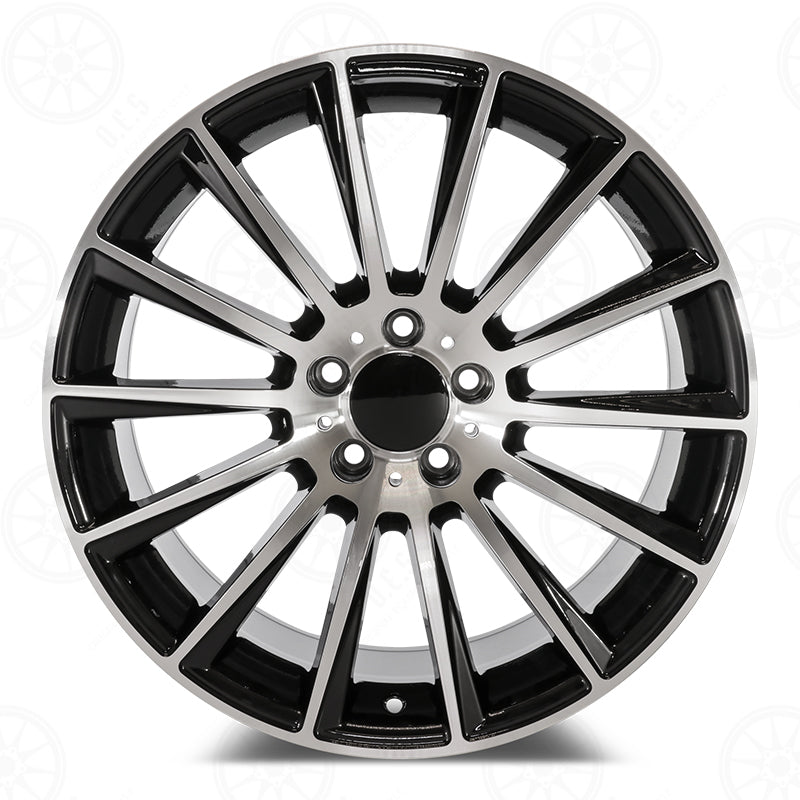 SLK Style - RM06 22x9 Machined Face/Black Outline wheel
