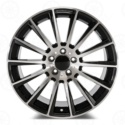 SLK Style - RM06 2x8.5 Machined Face/Black Outline wheel