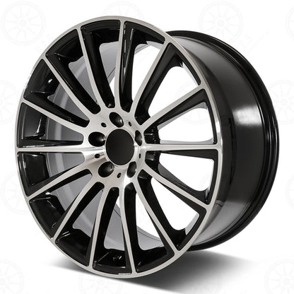 SLK Style - RM06 19x8.5 Machined Face/Black Outline wheel