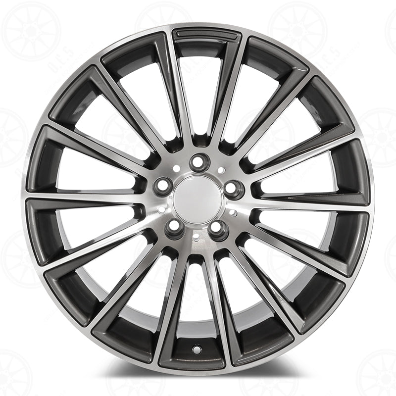 SLK Style - RM07 22x9 Machined Face/Gunmetal Outline wheel