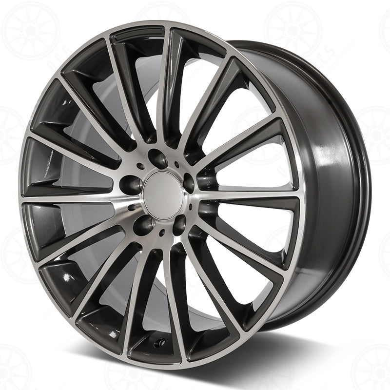 SLK Style - RM07 22x9 Machined Face/Gunmetal Outline wheel