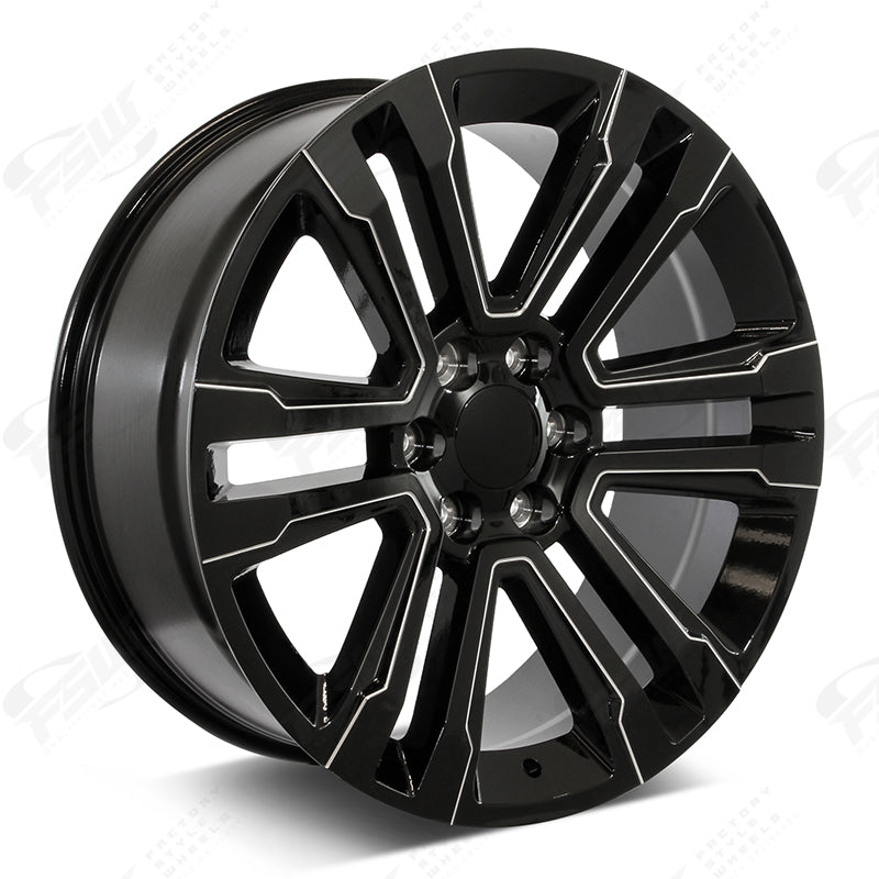 SLT Style - F131 24x1 Gloss Black Milled wheel
