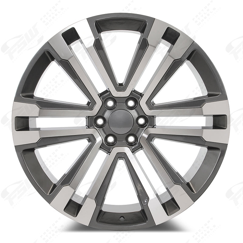 SLT Style - F132 26x1 Machined Face/Gunmetal Outline wheel