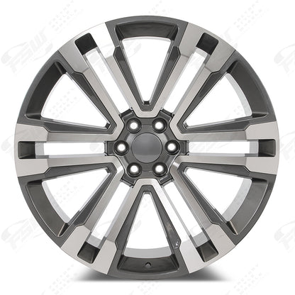 SLT Style - F132 26x1 Machined Face/Gunmetal Outline wheel
