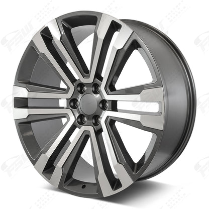 SLT Style - F132 26x1 Machined Face/Gunmetal Outline wheel