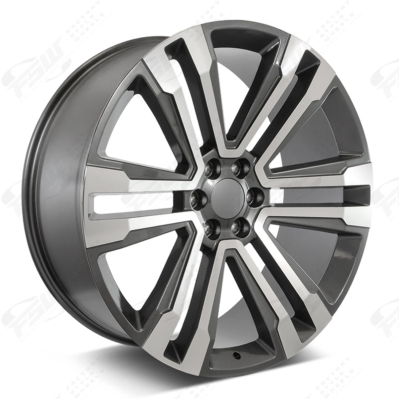 SLT Style - F132 26x1 Machined Face/Gunmetal Outline wheel