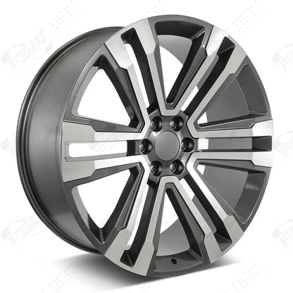 SLT Style - F132 26x1 Machined Face/Gunmetal Outline wheel