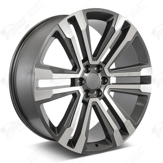 SLT Style - F132 26x1 Machined Face/Gunmetal Outline wheel