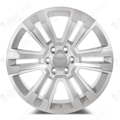 SLT Style - F134 22x9 Machined Face/Silver Outline wheel