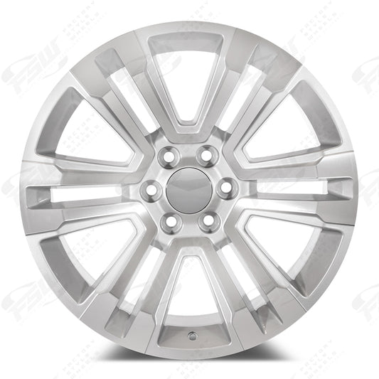 SLT Style - F134 22x9 Machined Face/Silver Outline wheel