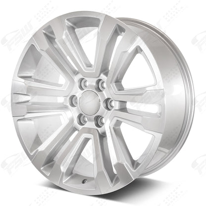 SLT Style - F134 22x9 Machined Face/Silver Outline wheel