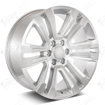 SLT Style - F134 22x9 Machined Face/Silver Outline wheel