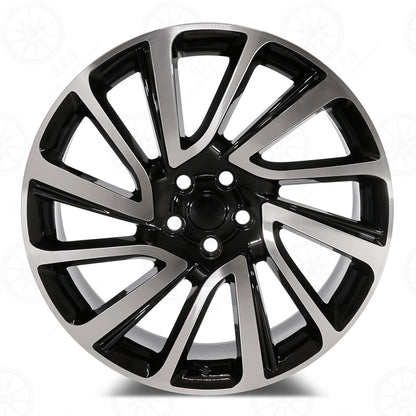 SV Style - RL21 22x9.5 Machined Face/Black Outline wheel