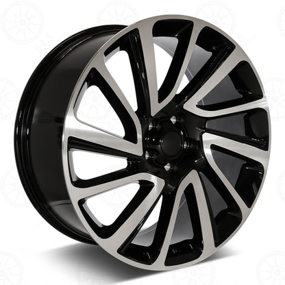 SV Style - RL21 22x9.5 Machined Face/Black Outline wheel