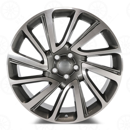 SV Style - RL22 22x9.5 Machined Face/Gunmetal Outline wheel