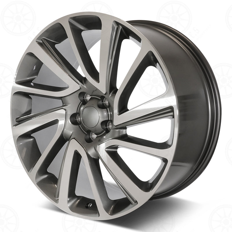 SV Style - RL22 22x9.5 Machined Face/Gunmetal Outline wheel