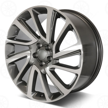 SV Style - RL22 22x9.5 Machined Face/Gunmetal Outline wheel