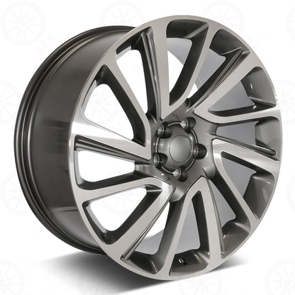 SV Style - RL22 22x9.5 Machined Face/Gunmetal Outline wheel