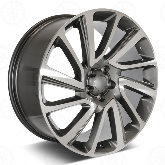 SV Style - RL22 22x9.5 Machined Face/Gunmetal Outline wheel