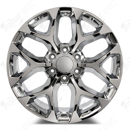 Snowflake Style - F041 26x1 Chrome wheel