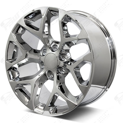 Snowflake Style - F041 24x1 Chrome wheel