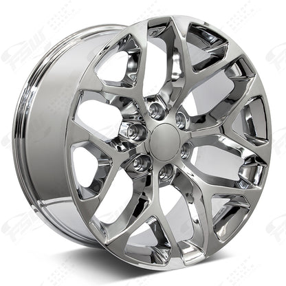 Snowflake Style - F041 26x1 Chrome wheel