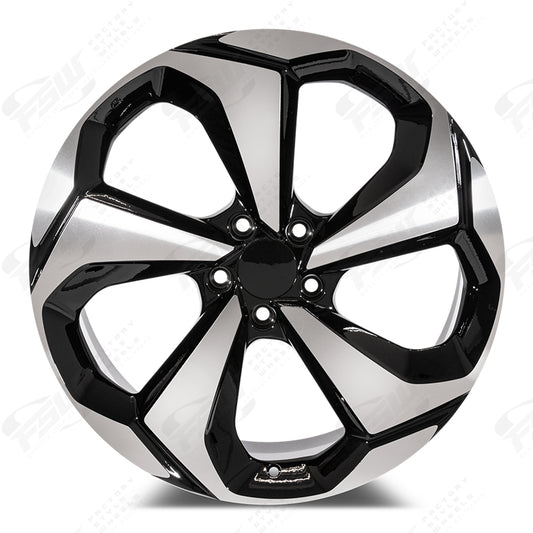 Sport Style 2020 - F166 2x8 Machined Face/Black Outline wheel