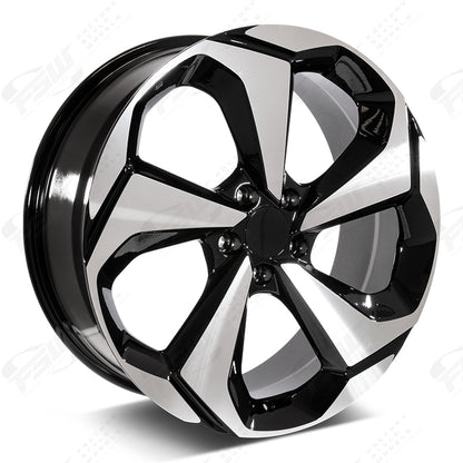 Sport Style 2020 - F166 2x8 Machined Face/Black Outline wheel