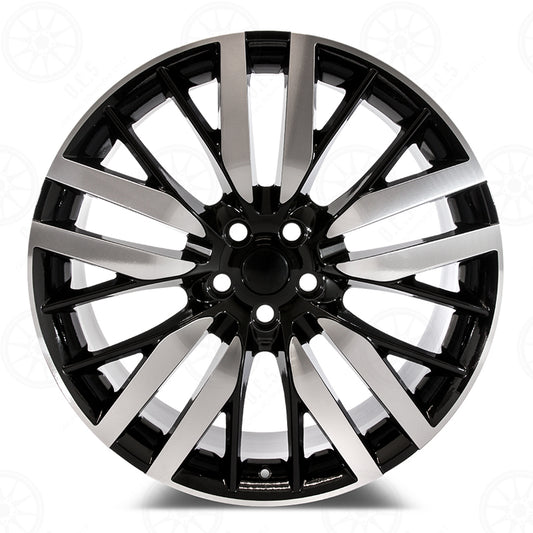 Sport Style - RL11 22x1 Machined Face/Black Outline wheel