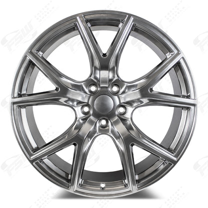 Trackhawk Style - F283 22x1 Crystal Grey wheel