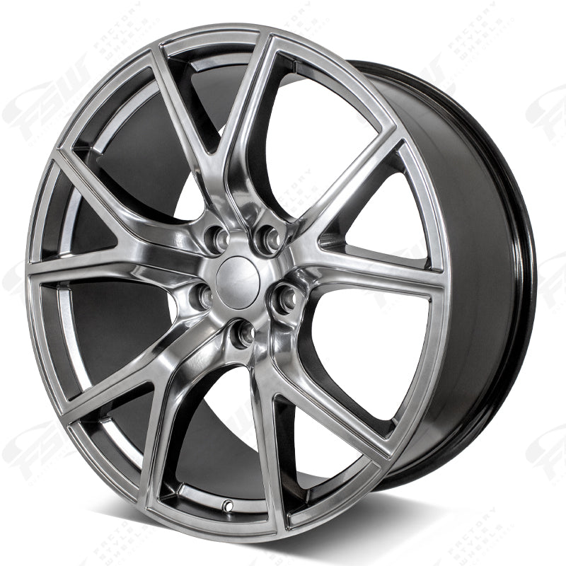 Trackhawk Style - F283 22x1 Crystal Grey wheel