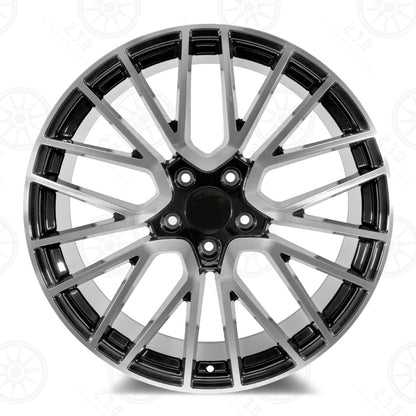 Turbo 4S Style - RP26 22x11 Machined Face/Black Outline wheel