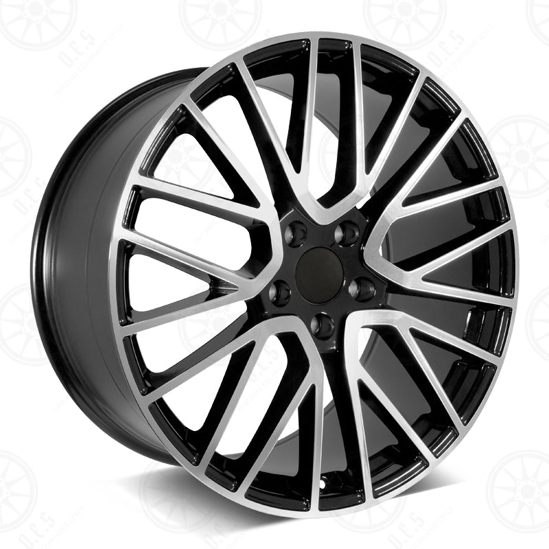Turbo 4S Style - RP26 22x11 Machined Face/Black Outline wheel