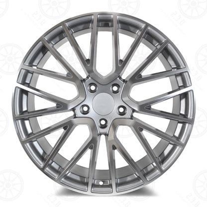 Turbo 4S Style - RP27 22x11 Machined Face/Gunmetal Outline wheel