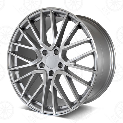 Turbo 4S Style - RP27 22x1 Machined Face/Gunmetal Outline wheel